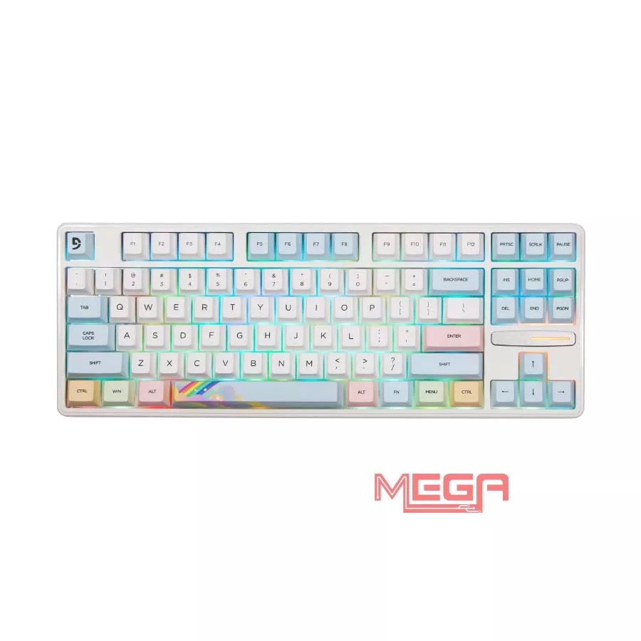 Bàn phím cơ Fuhlen GK87s RGB Sunshine Red Switch