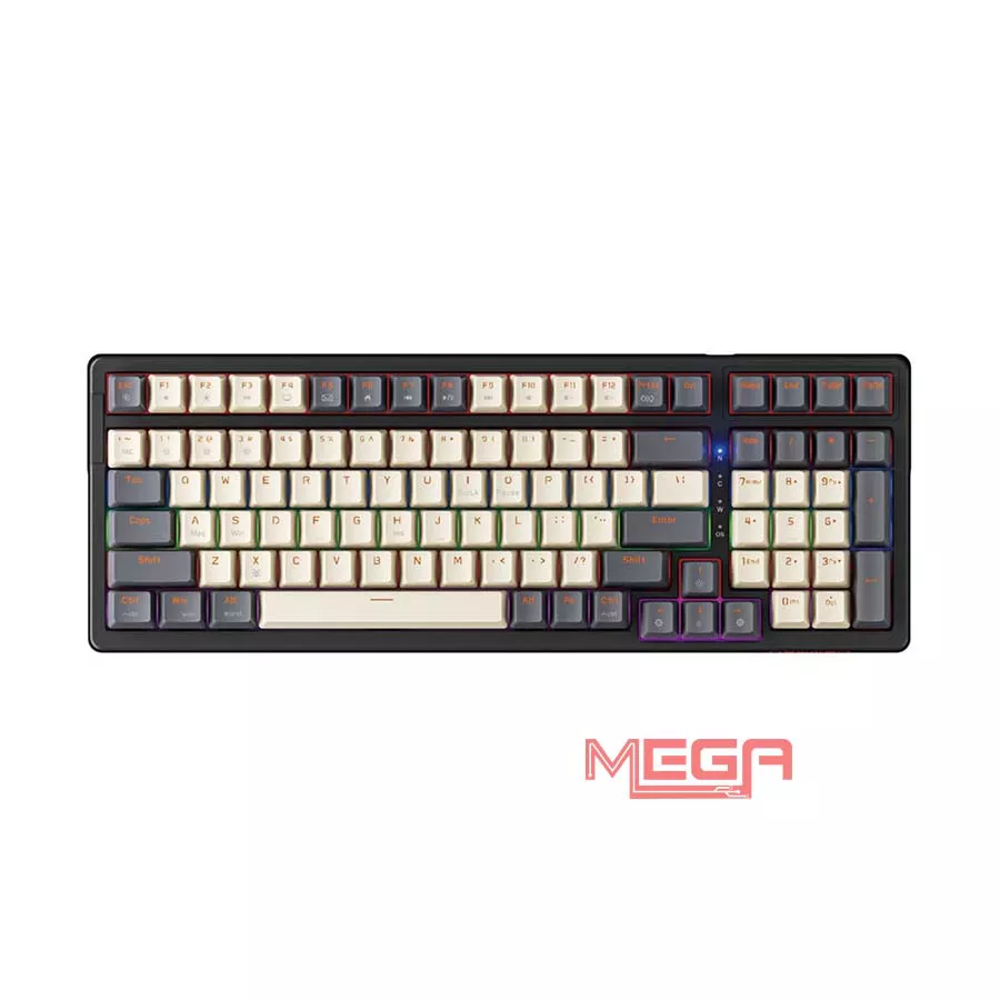 Bàn phím cơ có dây Newmen GM328 White Grey
