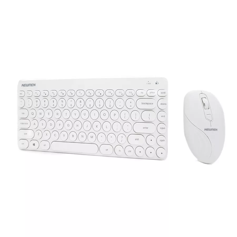 Bộ bàn phím và chuột không dây Mini Newmen K928 Trắng