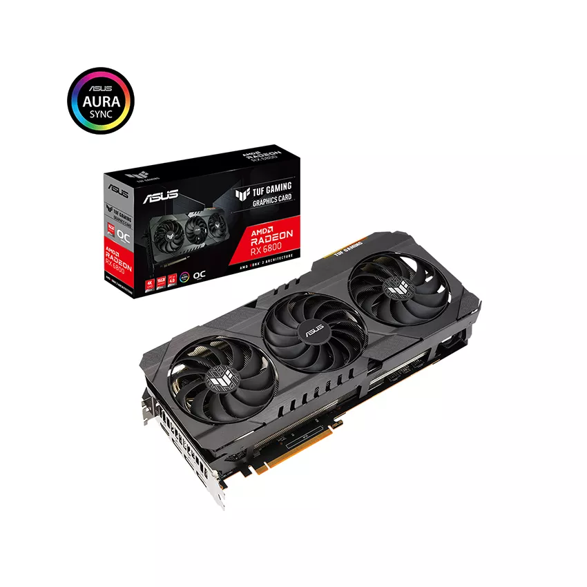 VGA Asus 16GB TUF RX 6800 O16G GAMING