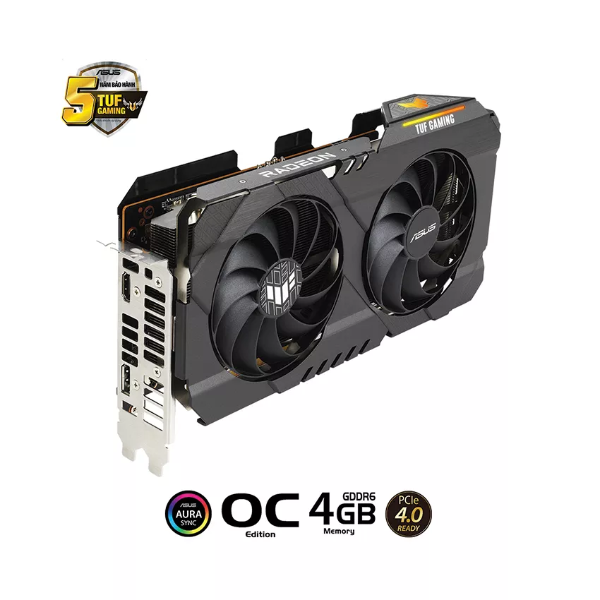 Vga ASUS 4GB TUF RX 6500 XT O4G Gaming