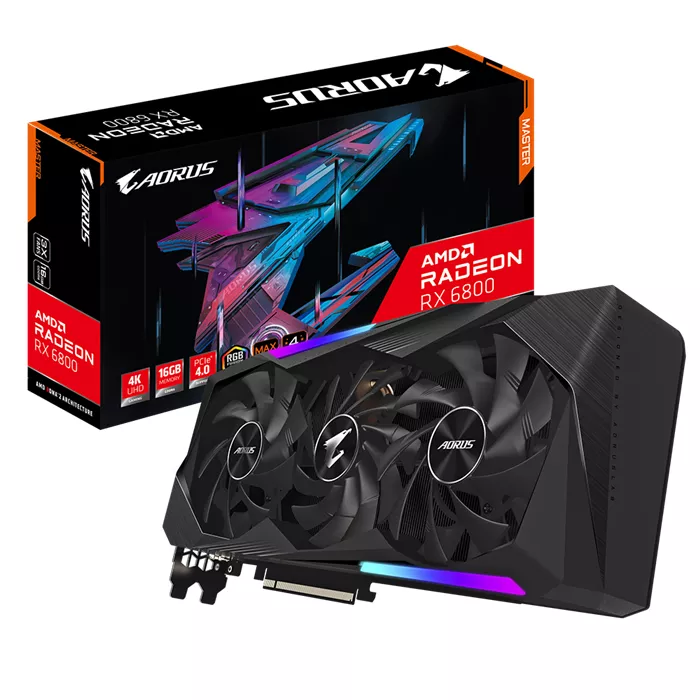 VGA Gigabyte 16GB Aorus RX 6800 MASTER GV-R68AORUS M-16GD