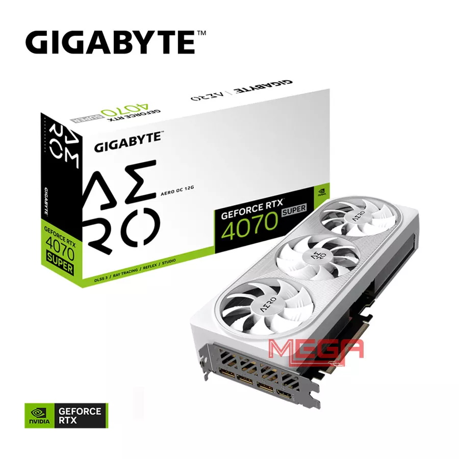Vga Gigabyte GeForce RTX 4070 SUPER AERO OC 12G