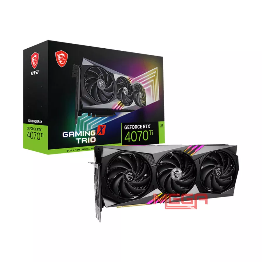 Vga MSI GeForce RTX 4070 Ti GAMING X TRIO 12G GDDR6X