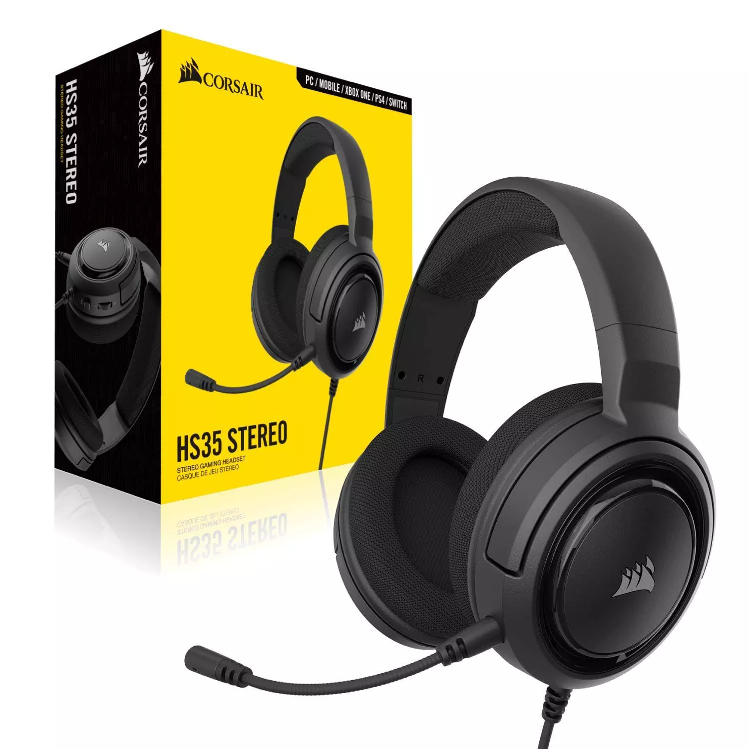 Tai nghe Corsair HS35 Stereo Carbon CA-9011195-AP