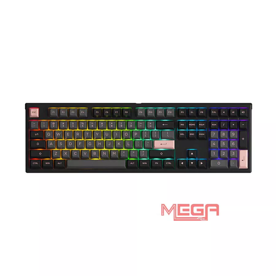 Bàn phím cơ AKKO MG108 Black & Pink