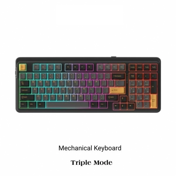 Bàn phím DAREU EK98 PRO Black Golden Firefly switch