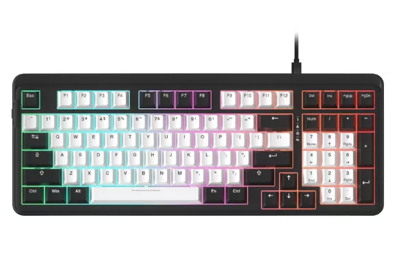 Bàn phím cơ DAREU EK98 White black