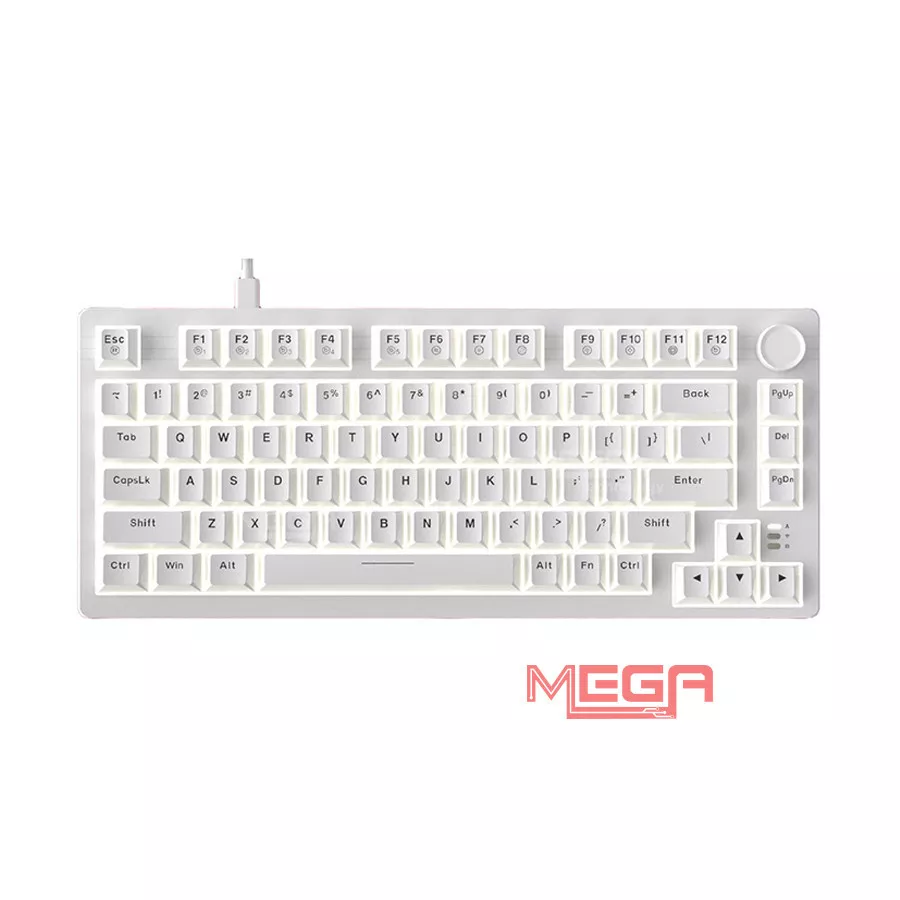Bàn phím cơ DAREU EK75 Full White Firefly switch