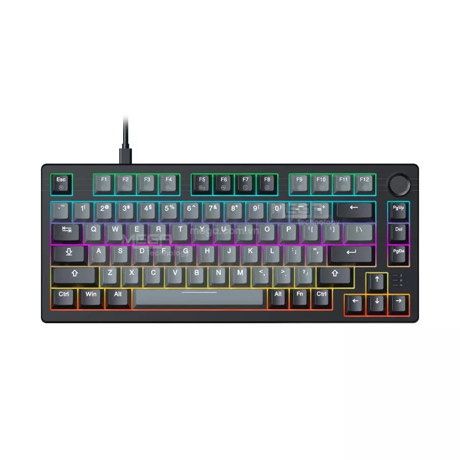 Bàn phím cơ DAREU EK75 Grey Black Dream swich