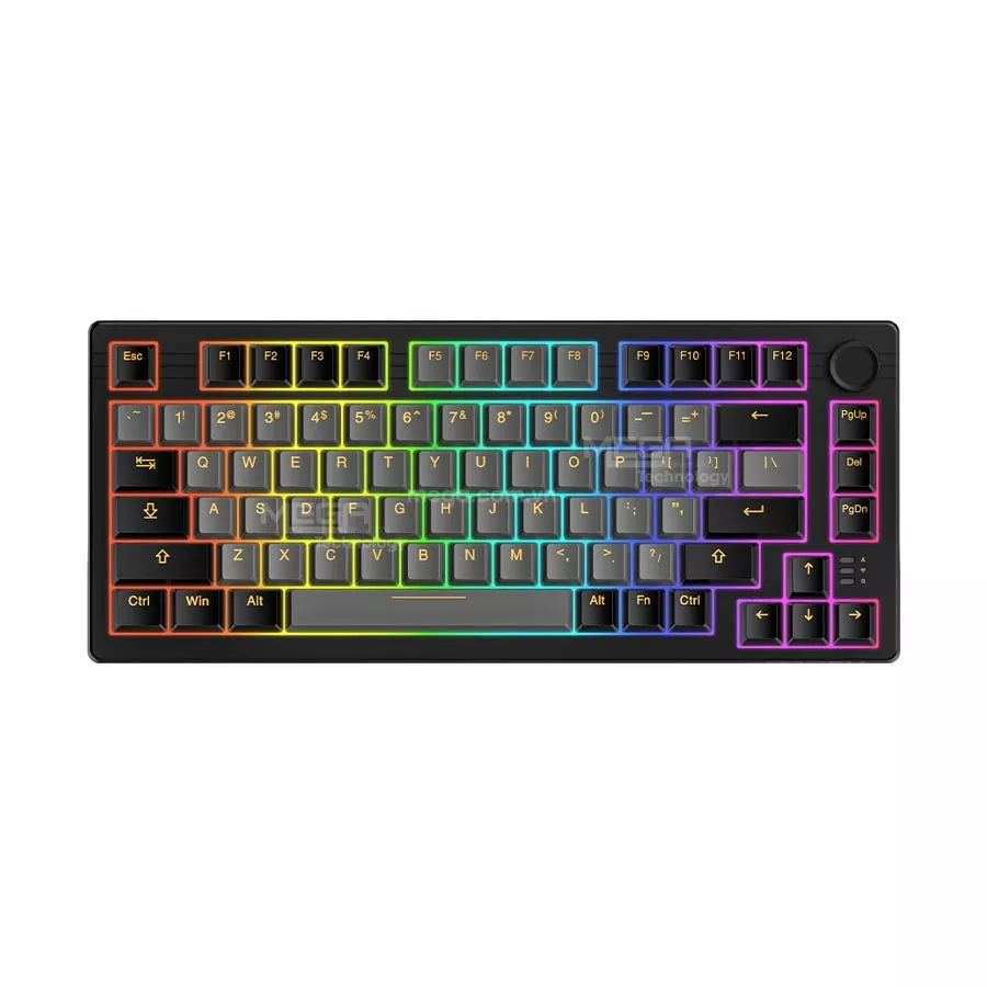 Bàn phím cơ DAREU EK75 Pro Black Golden Cloud switch