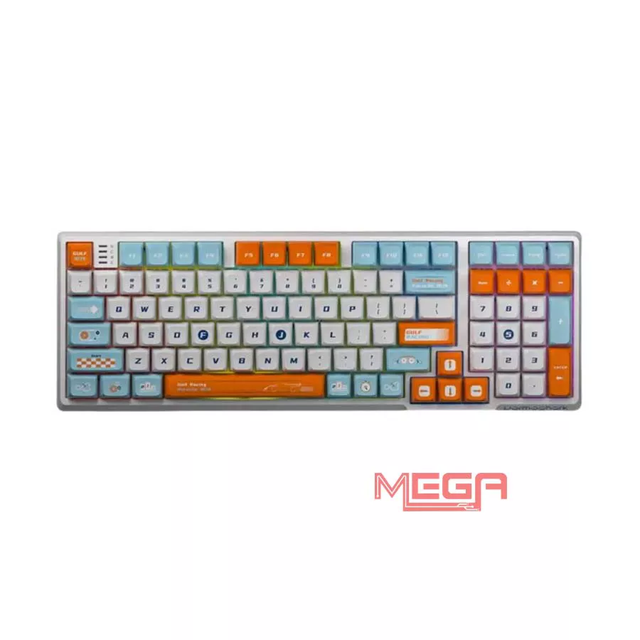 Bàn phím cơ không dây Darmoshark K7 Pro Gulf Racing