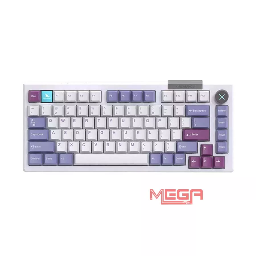 Bàn phím cơ không dây Darmoshark TOP75 Tri-mode LCD Customize RGB