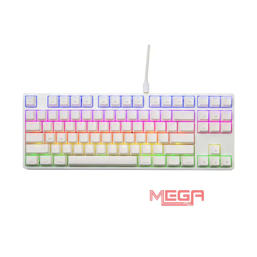 Bàn phím Gaming có dây Fuhlen D87S RGB White