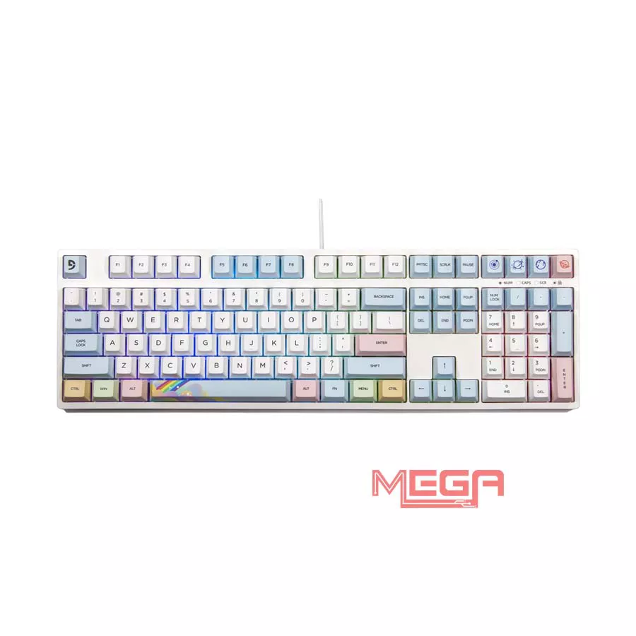 Bàn phím cơ Fuhlen CK108S Sunshine Red Switch