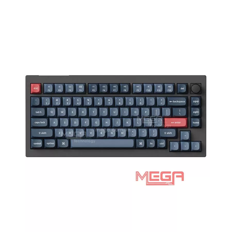 Bàn phím cơ không dây Keychron V1M-D1 V1 Max Swappable RGB Backlight Red Switch