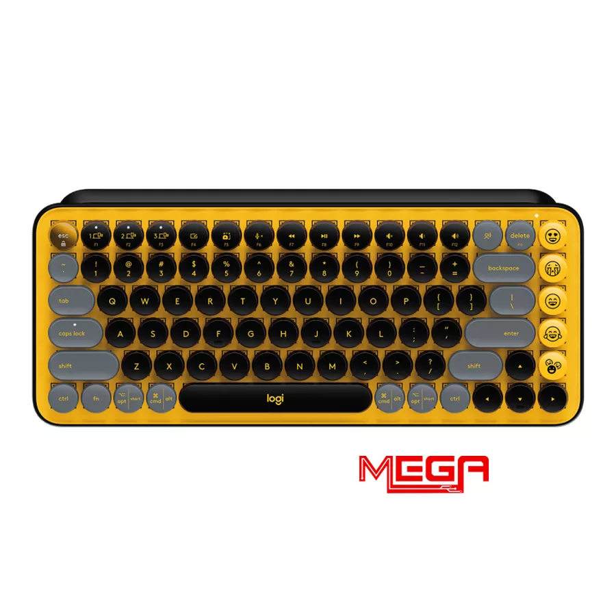 Bàn phím không dây Logitech POP Icon Keys Bluetooth Đen
