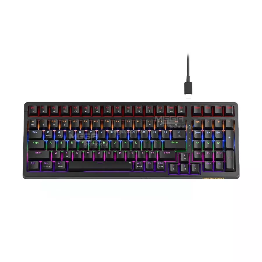 Bàn phím cơ có dây Newmen GM328 Black