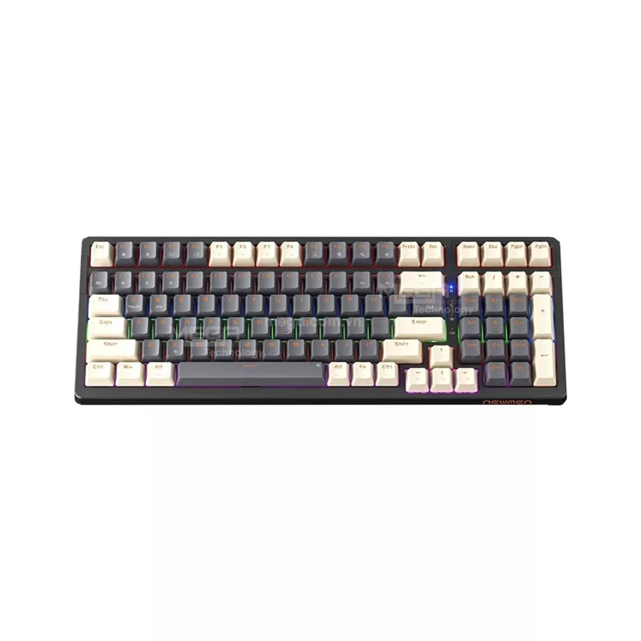 Bàn phím cơ có dây Newmen GM328 Grey White