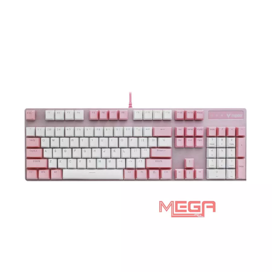 Bàn phím gaming Rapoo V500 Pro  Pink White