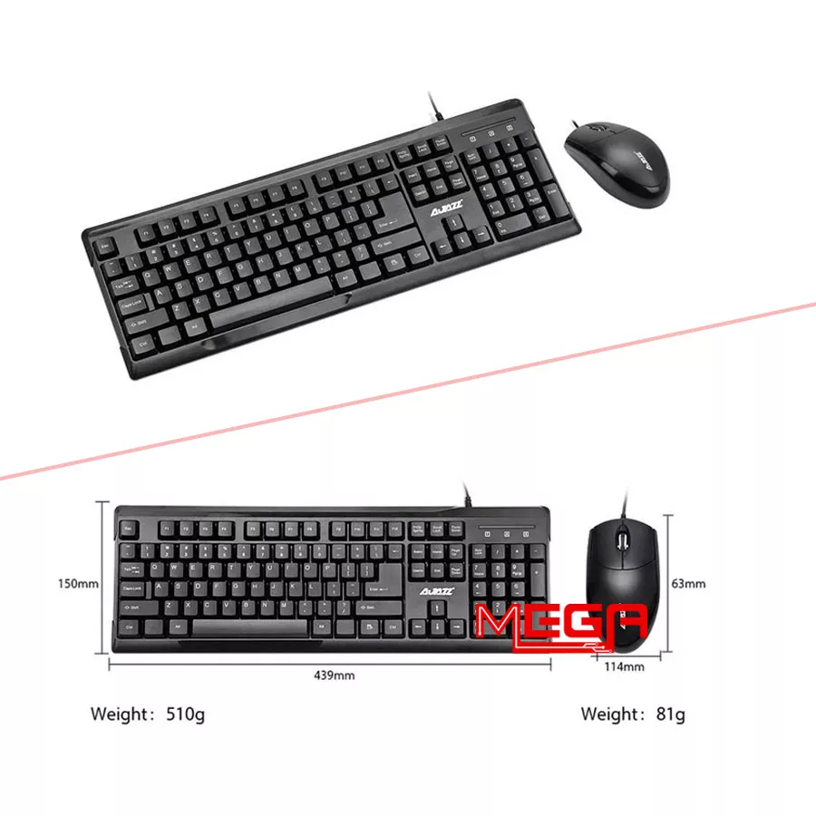 Bộ phím chuột có dây AJAZZ X1180