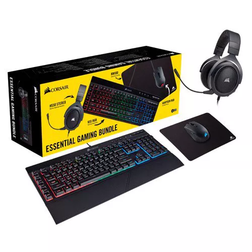 Combo phím chuột tai nghe Corsair ESSENTIAL GAMING BUNDLE