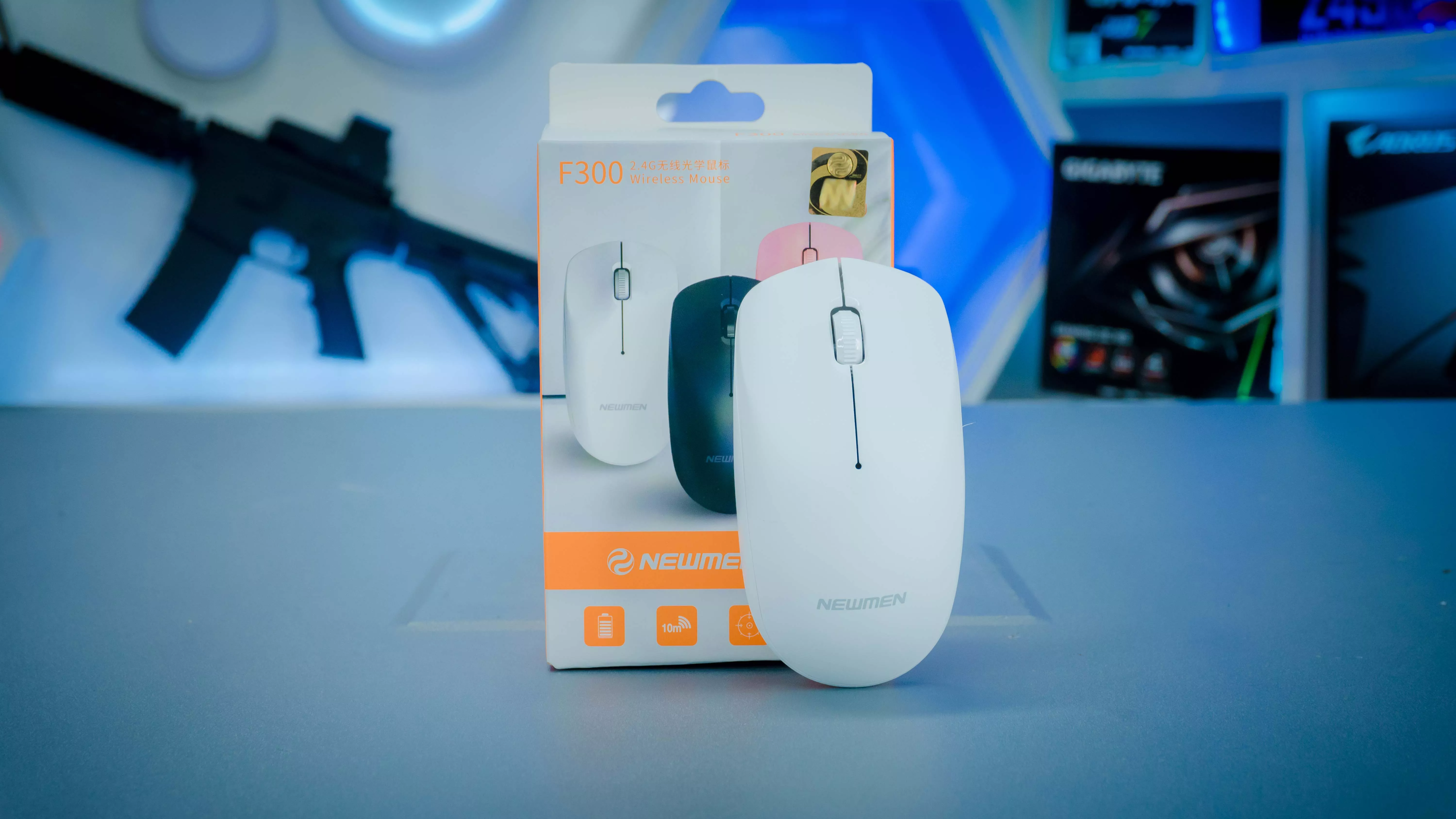 Chuột máy tính không dây Newmen F007 Trắng