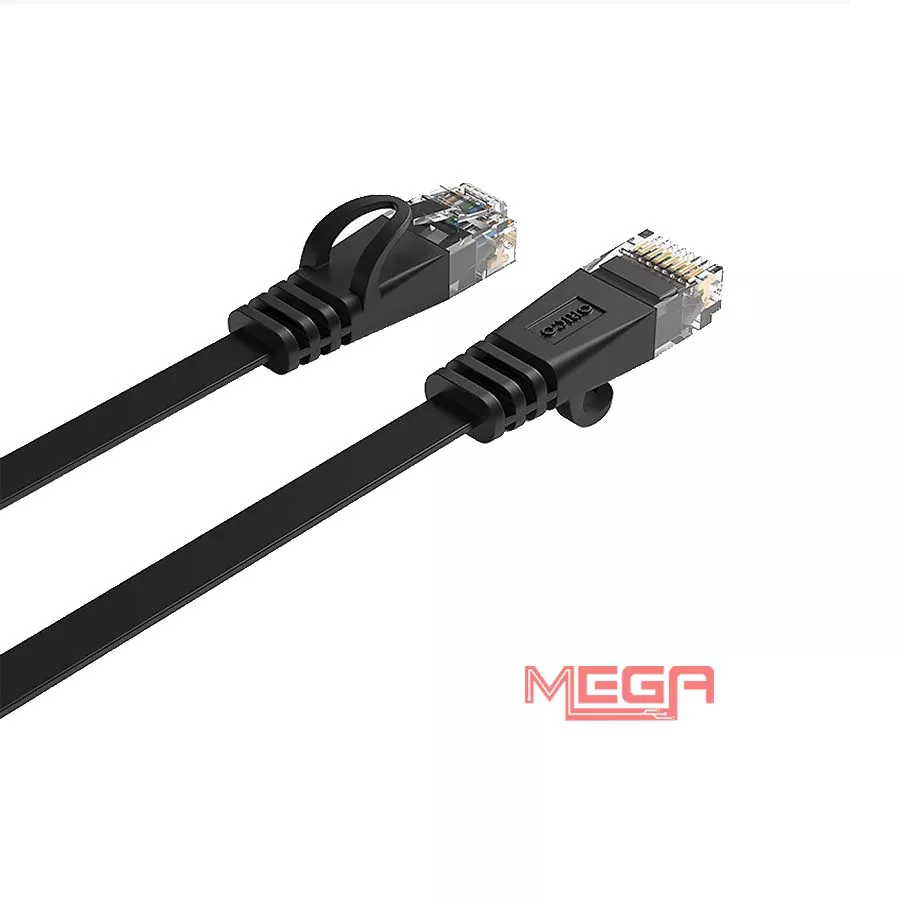 Cáp mạng Orico CAT 6 - Cáp dài 1m dây dẹp PUG-C6B-10-BK