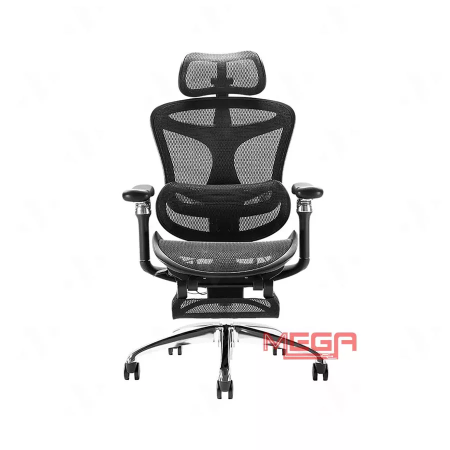 Ghế công thái học Sihoo A3B C300B khung đen, lưới đen