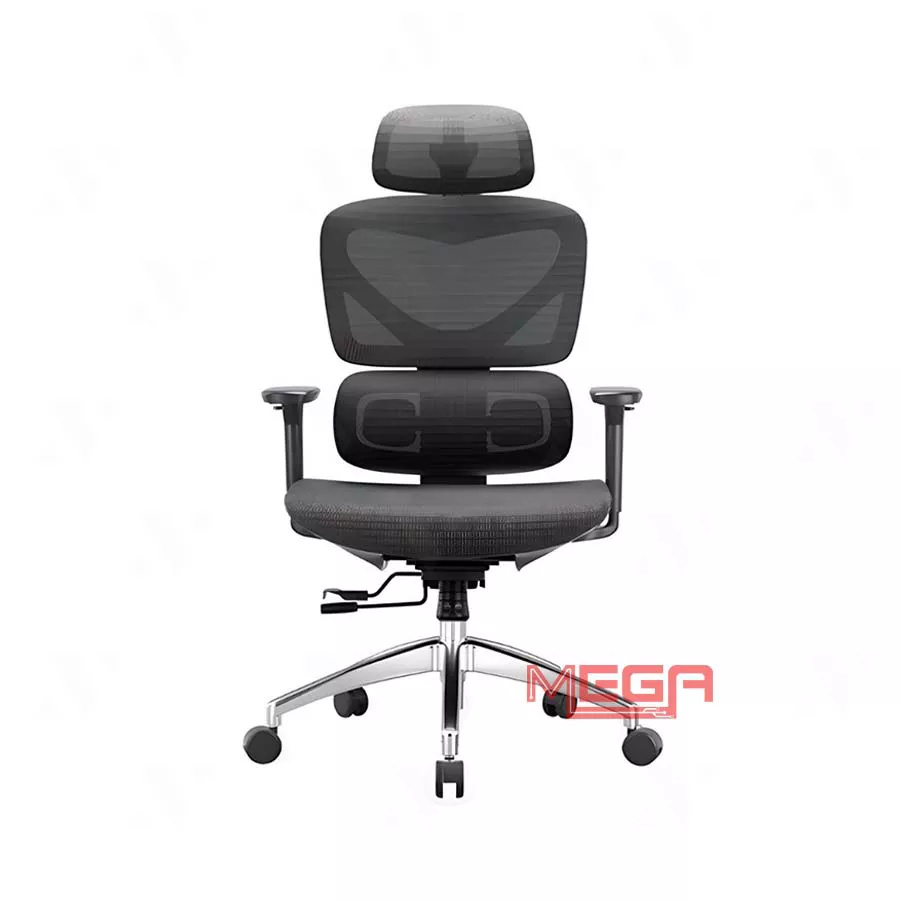 Ghế công thái học Manson Iris Wintex Khung Đen - Lưới đen