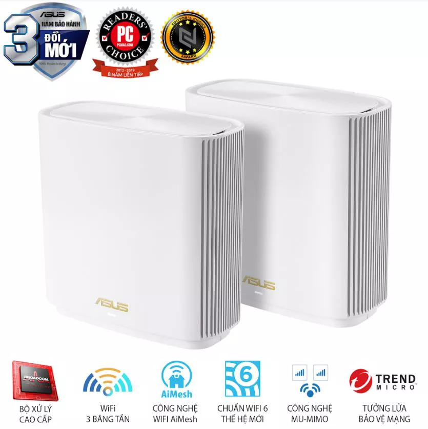 Bộ Mesh ASUS XT8 Zen WiFi 6 AX6600