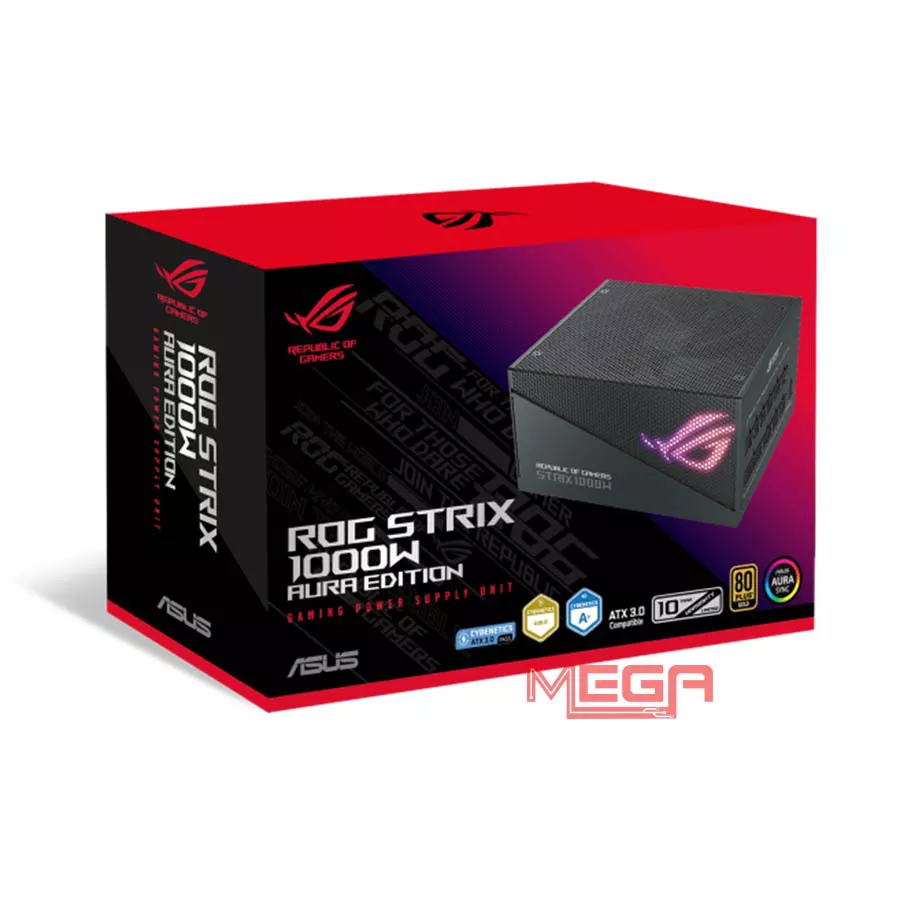 Nguồn máy tính Asus ROG Strix 1000W Aura Gaming Edition