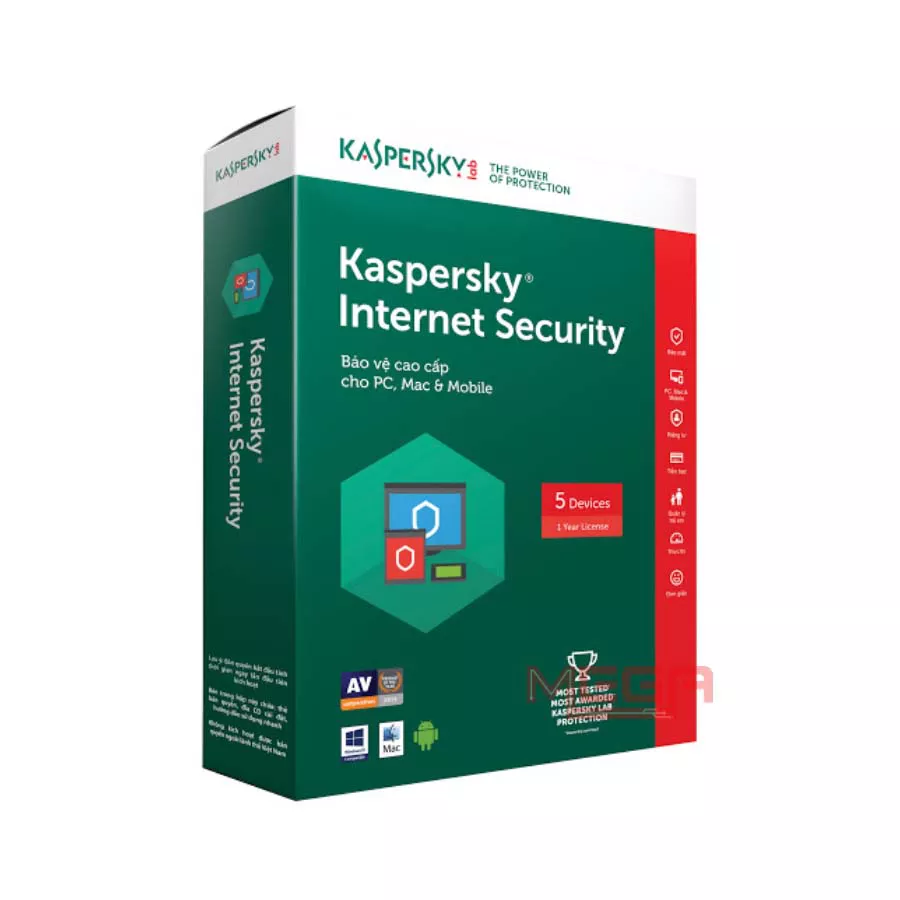 Phần mềm Kaspersky Standard SEA 5-Dvc 1Y Bs RP