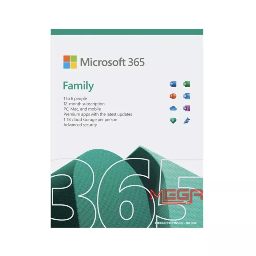 Phần mềm Microsoft M365 Family English Subscr 1YR APAC EM