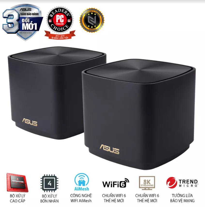 Bộ phát wifi ASUS XD4 B-2-PK Mesh wifi 6