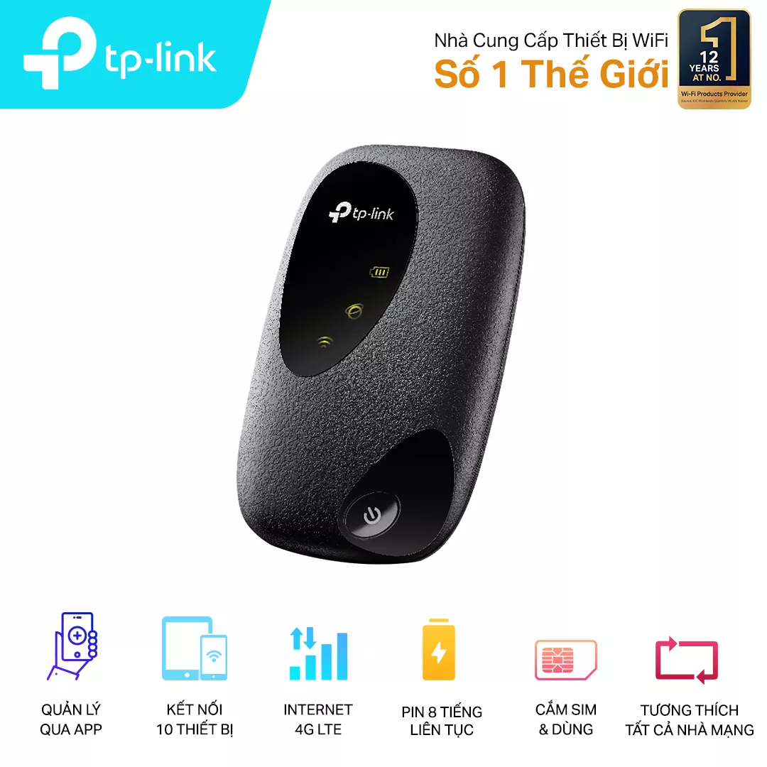 Bộ phát 3G,4G W-CDMA FDD,E-UTRA FDD, 2,4GHz, TP-LINK_M7200