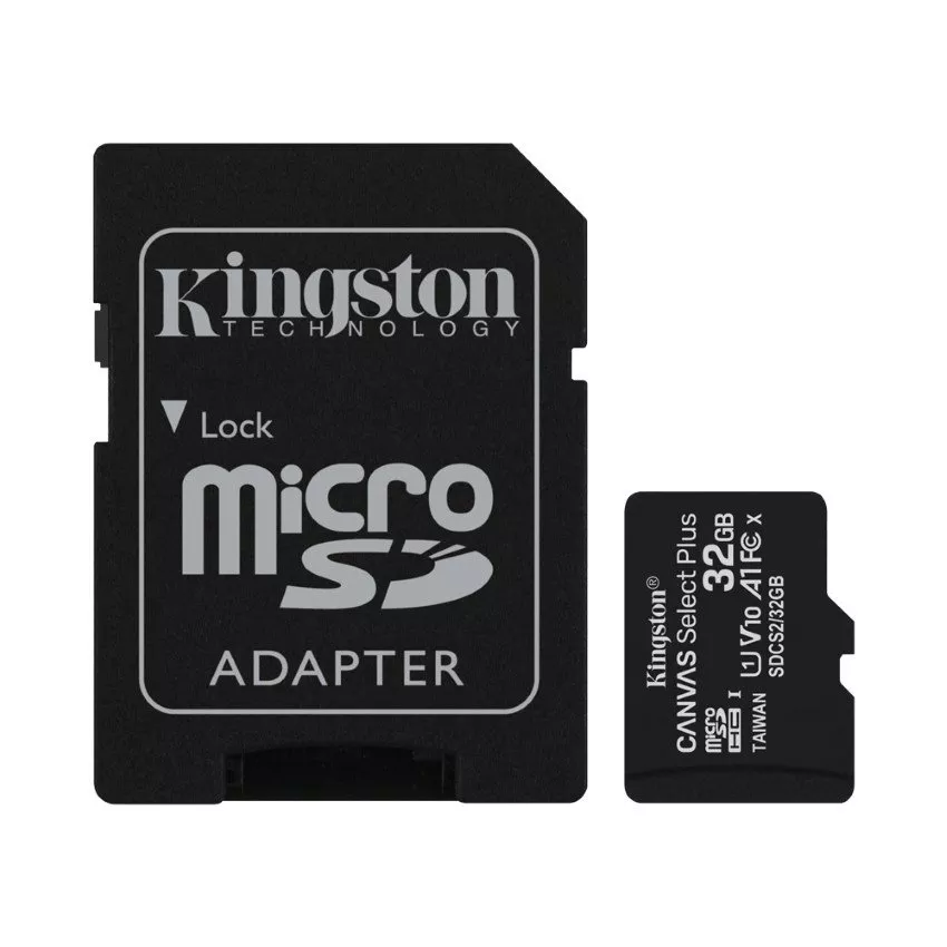Thẻ Nhớ Kingston 32G Flash Card micSD Select Pls 100R CL10