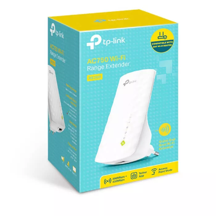 Bộ phát sóng TP-LINK, 2,4GHz/5GHz_RE200 AC750