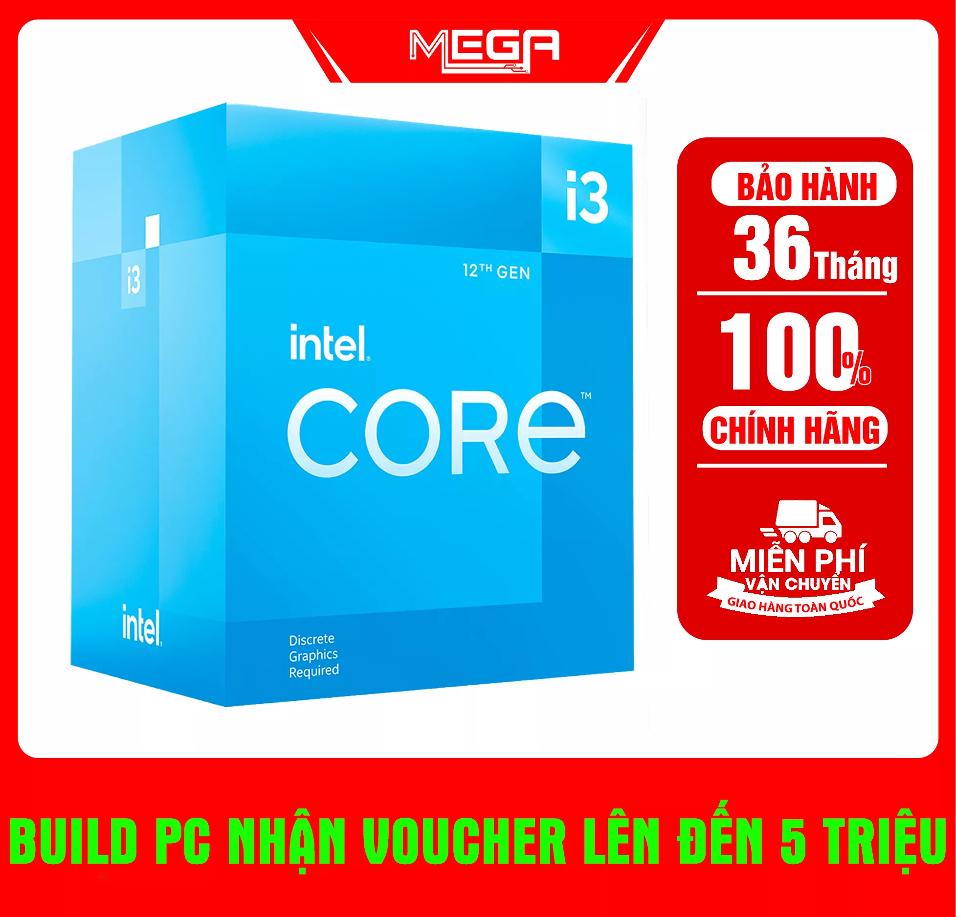 Cpu Intel Core i3 - 12100F Box