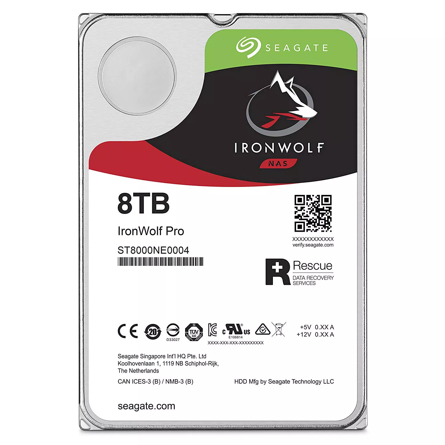Ổ cứng HDD PC 8TB Seagate Nas Ironwolf Pro ST8000NE0004