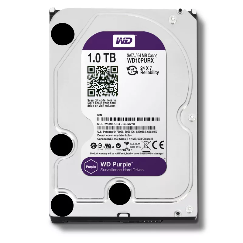 HDD PC 1TB WD -PURPLE