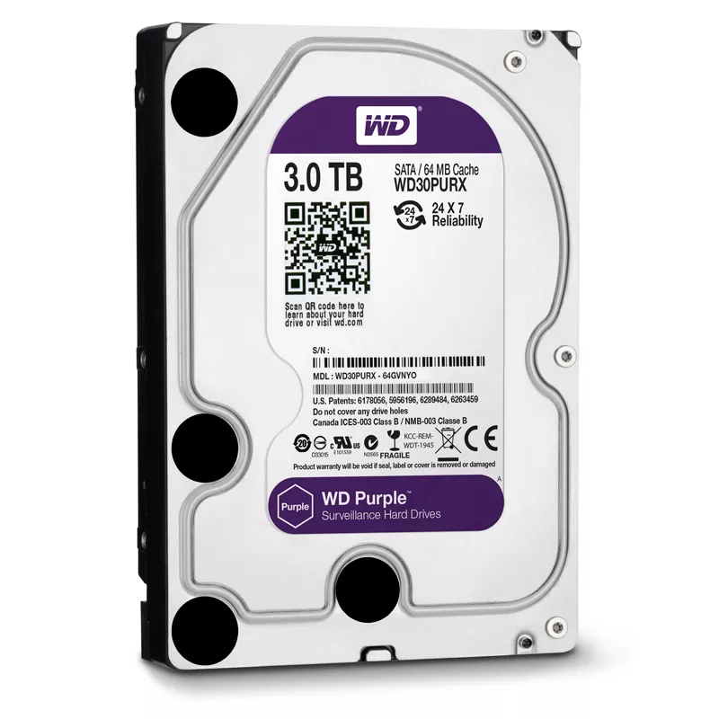 Ổ Cứng HDD PC 3TB WD -PURPLE