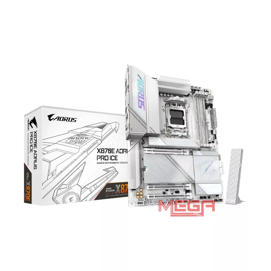 Mainboard Gigabyte X870E AORUS PRO ICE DDR5 (AM5, ATX, 4 khe ram)