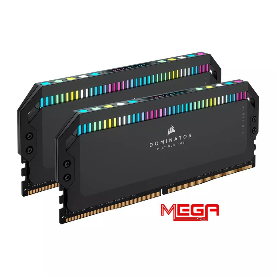 Ram Corsair 32gb-6200 PC Corsair Dominator Platinum RGB Black Heatspreader DDR5 DIMM