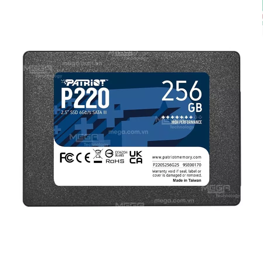 Ổ cứng SSD Patriot 256GB P220 Sata3 2.5