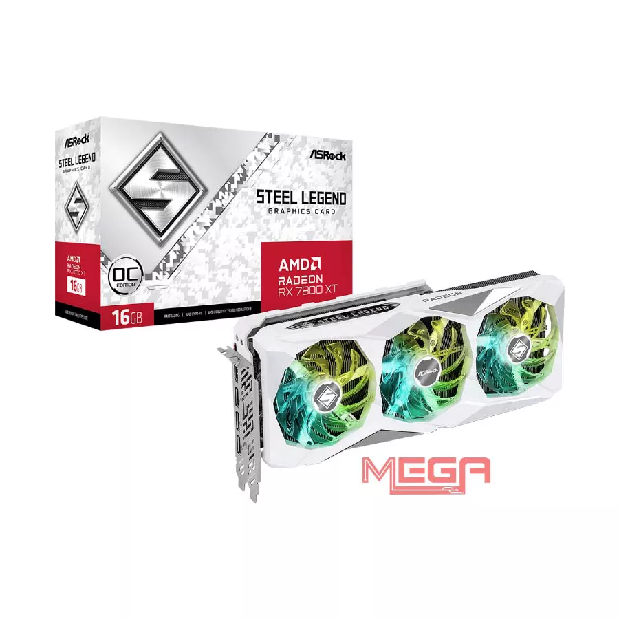 VGA Asrock RX 7800 XT Steel Legend 16GB OC RX7800XT SL 16GO