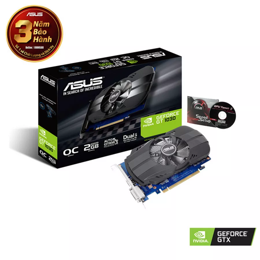 VGA Asus 2GB PH GT 1030 O2G