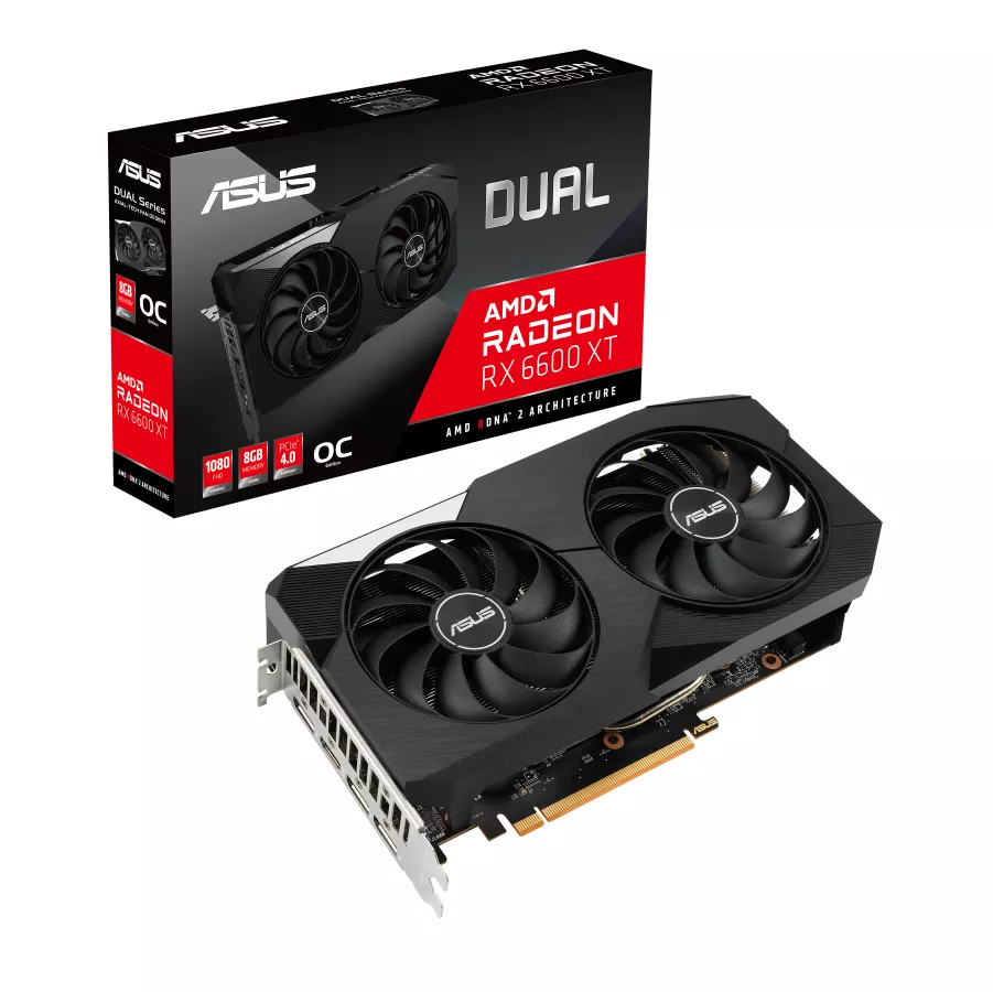 VGA Asus Dual Radeon 8GB RX 6600 XT O8G GDDR6