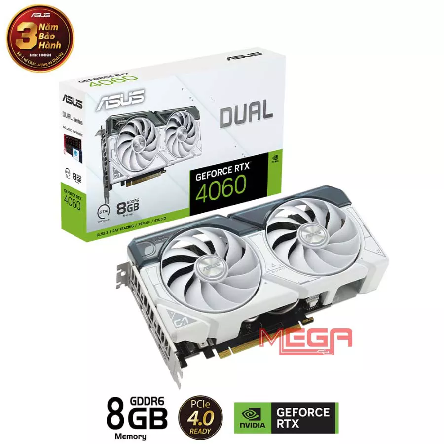 VGA Asus Dual GeForce RTX 4060 8GB GDDR6