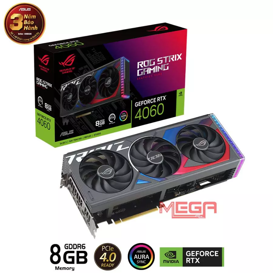 VGA ROG Strix GeForce RTX 4060 8GB GDDR6 GAMING